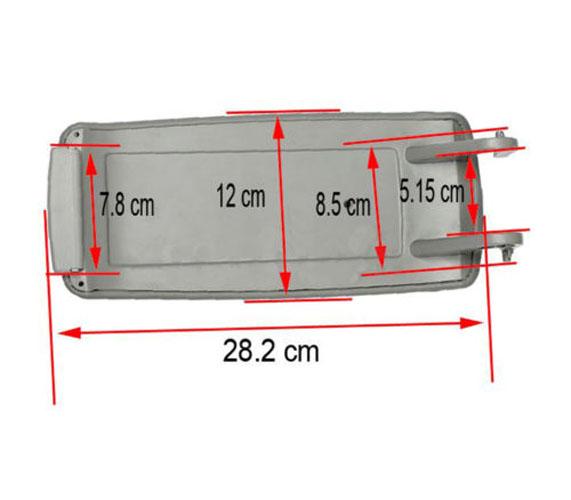 Tapa de la cubierta del apoyabrazos de la consola central de cuero de la PU para Audi A4 S4 A6 2000-2008 caqui genérico