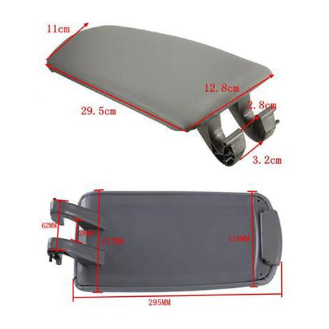 PU Leather Center Console Armrest Cover Lid For Audi A4 B6 B7 2002-2008 Gary