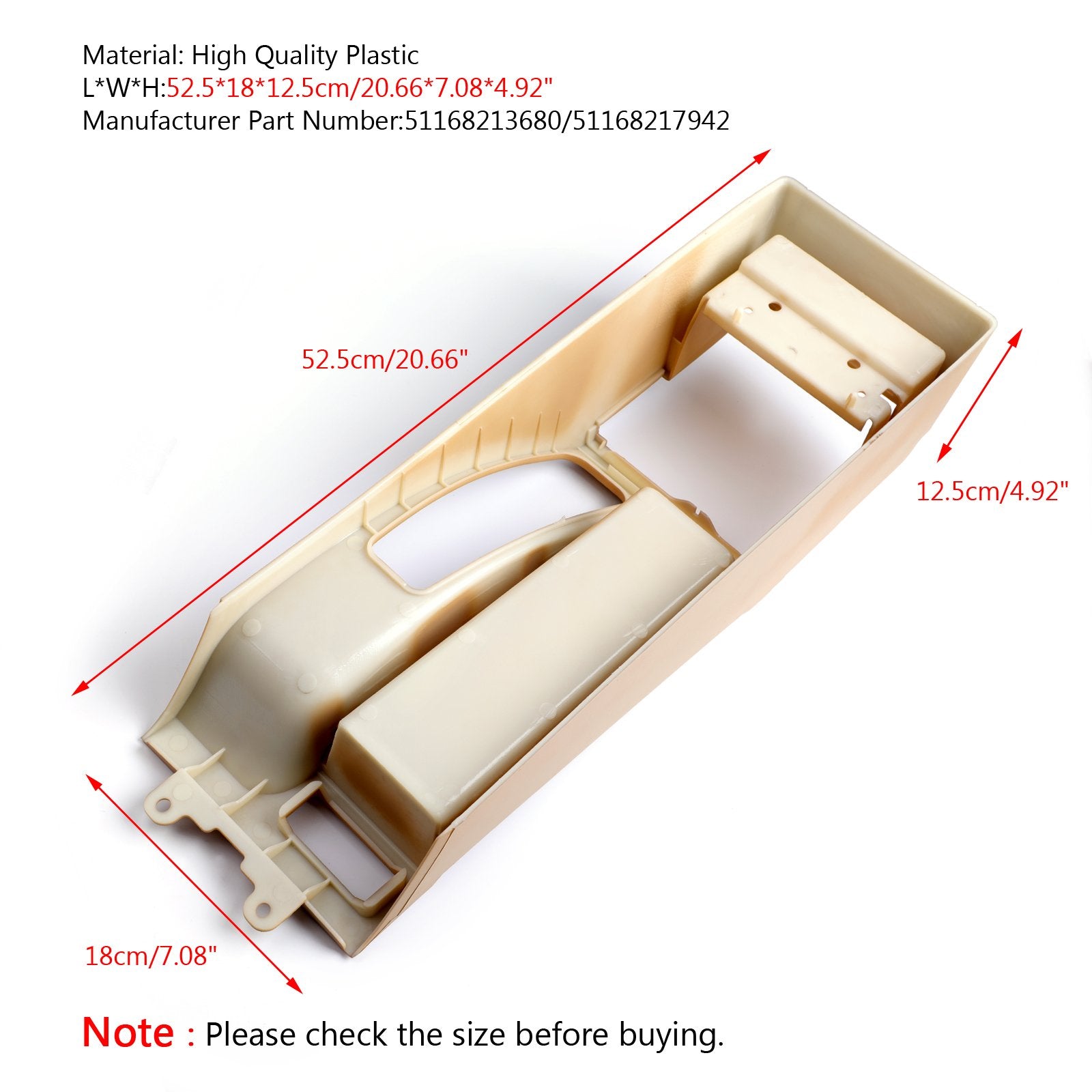 Center Console Armrest Trim Base For BMW E46 325i 328i 2002-2006 Left Hand Drive