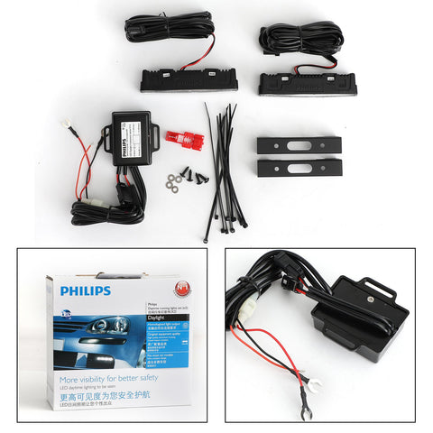 PHILIPS Homolugated Light Output LED Daytime Running Light Set Part #12820