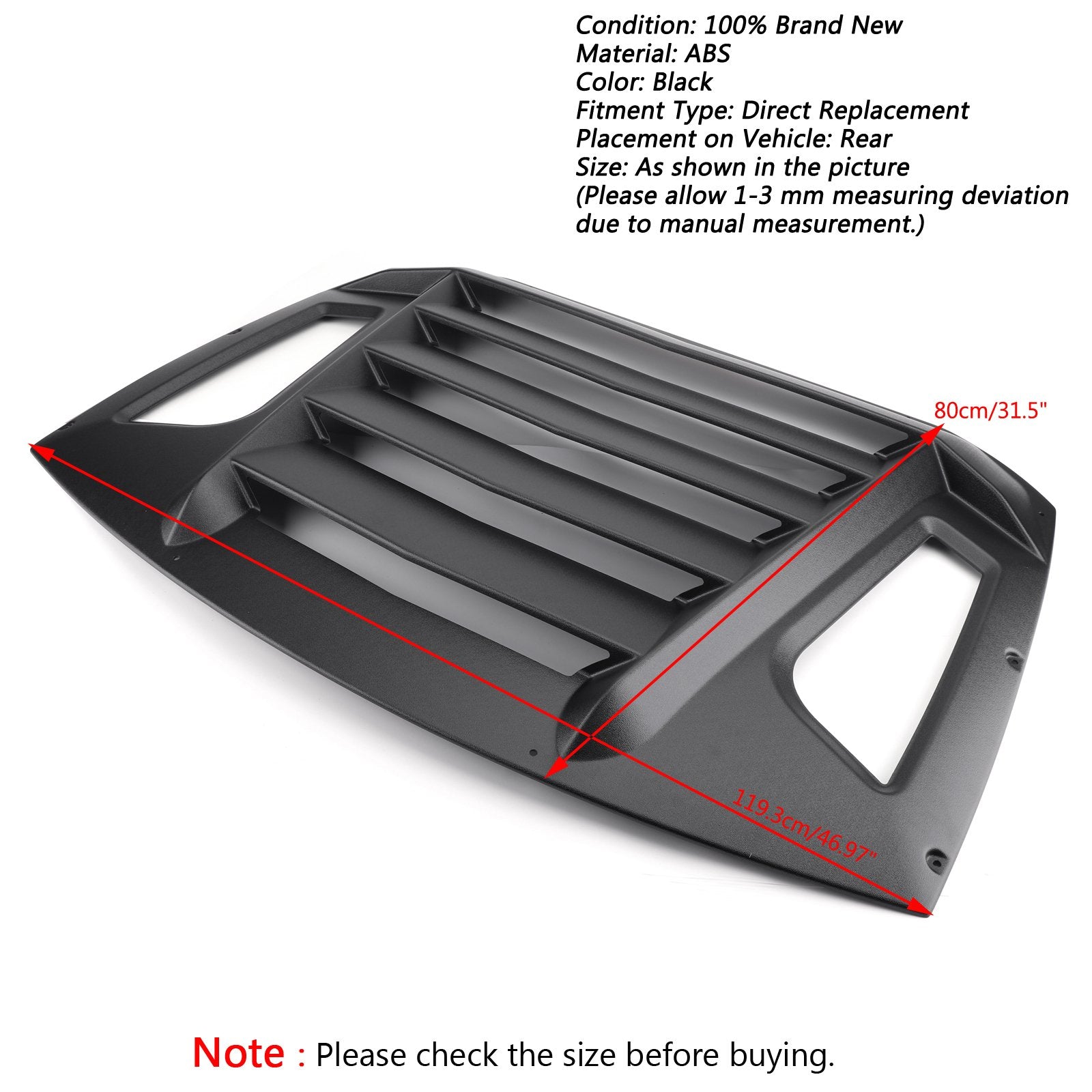 Cubierta de parasol de lumbrera de ventana trasera para 13-18 Subaru BRZ/Scion FR-S/Toyota GT86