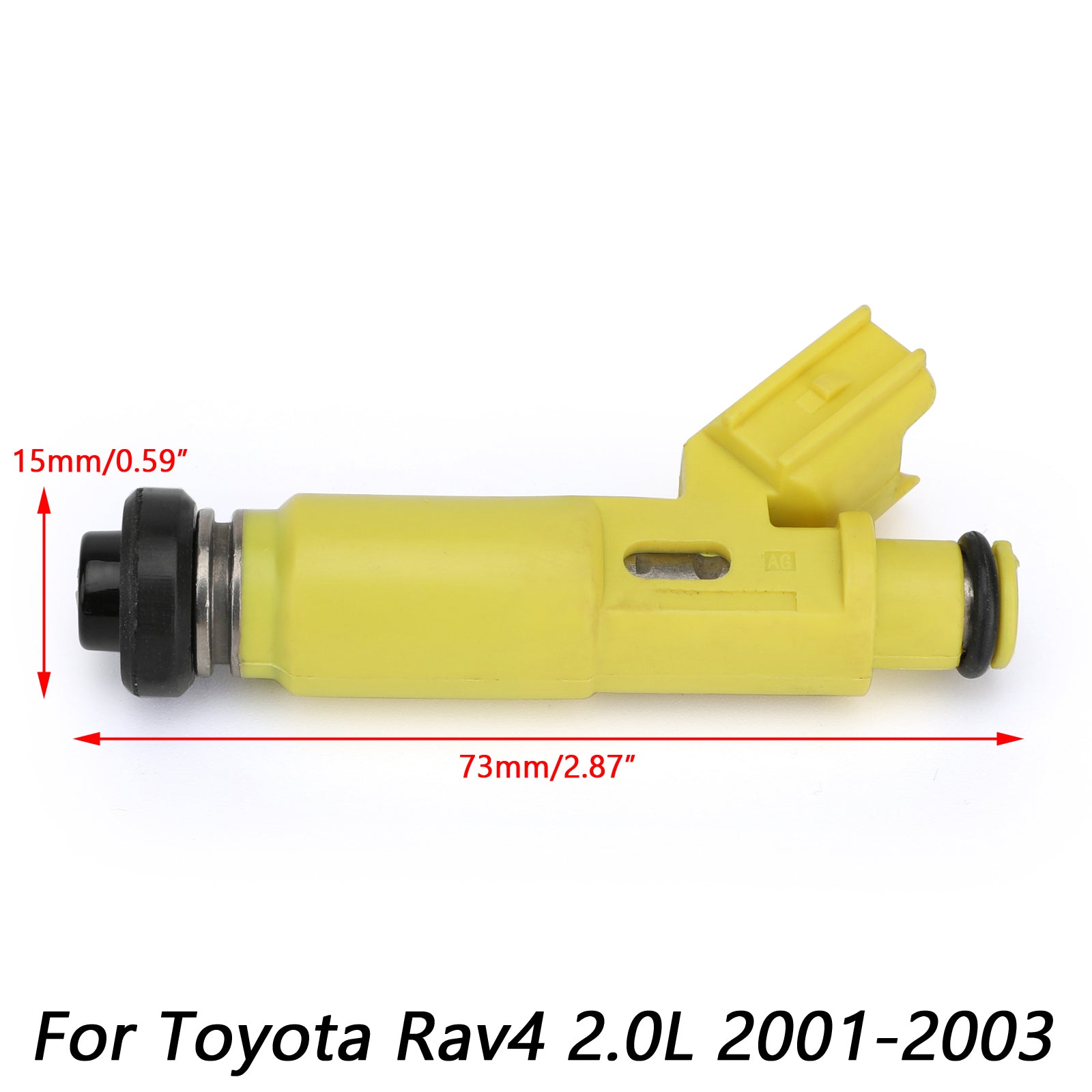 4 inyectores de combustible combinados de flujo para 23250-28050 2001-2003 Toyota Rav4 2.0L nuevo genérico