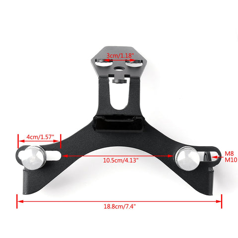 Motorcycle Aluminium Black License Plate Bracket For Honda CBR1000RR 2008-2016