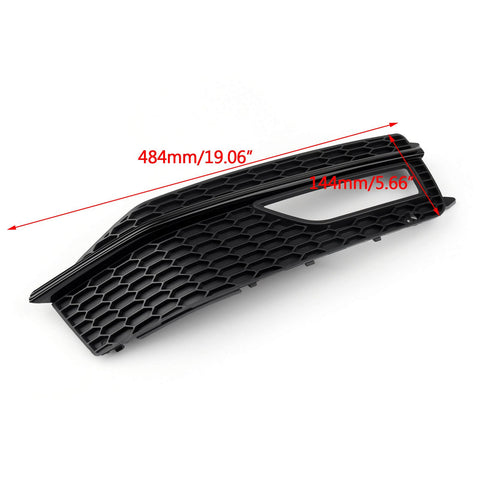 Bumper Fog Light Lamp Cover Grille Grill For Audi A4 S-line S4 (2013-2015)