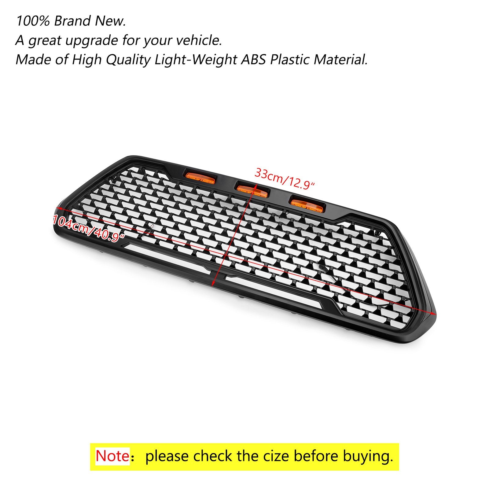 Tacoma 16-2019 Front Honeycomb Mesh Grill + LED Turn Signal Light&Day Light