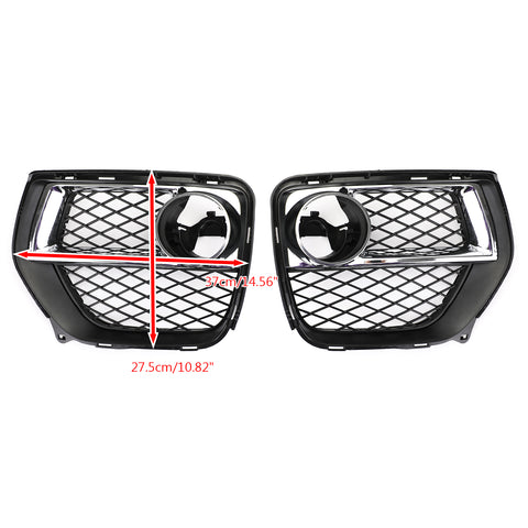 2x Front Bumper Closed Grid Fog Light Grille Left & Right For BMW X6 2012-2014 Generic