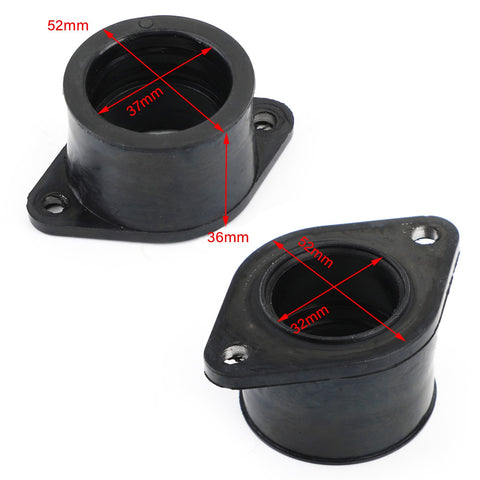 CARB INTAKE SET INSULATOR 2 INTAKES Fit for Kawasaki 74-78 KZ400 Z400 16065-037 Generic