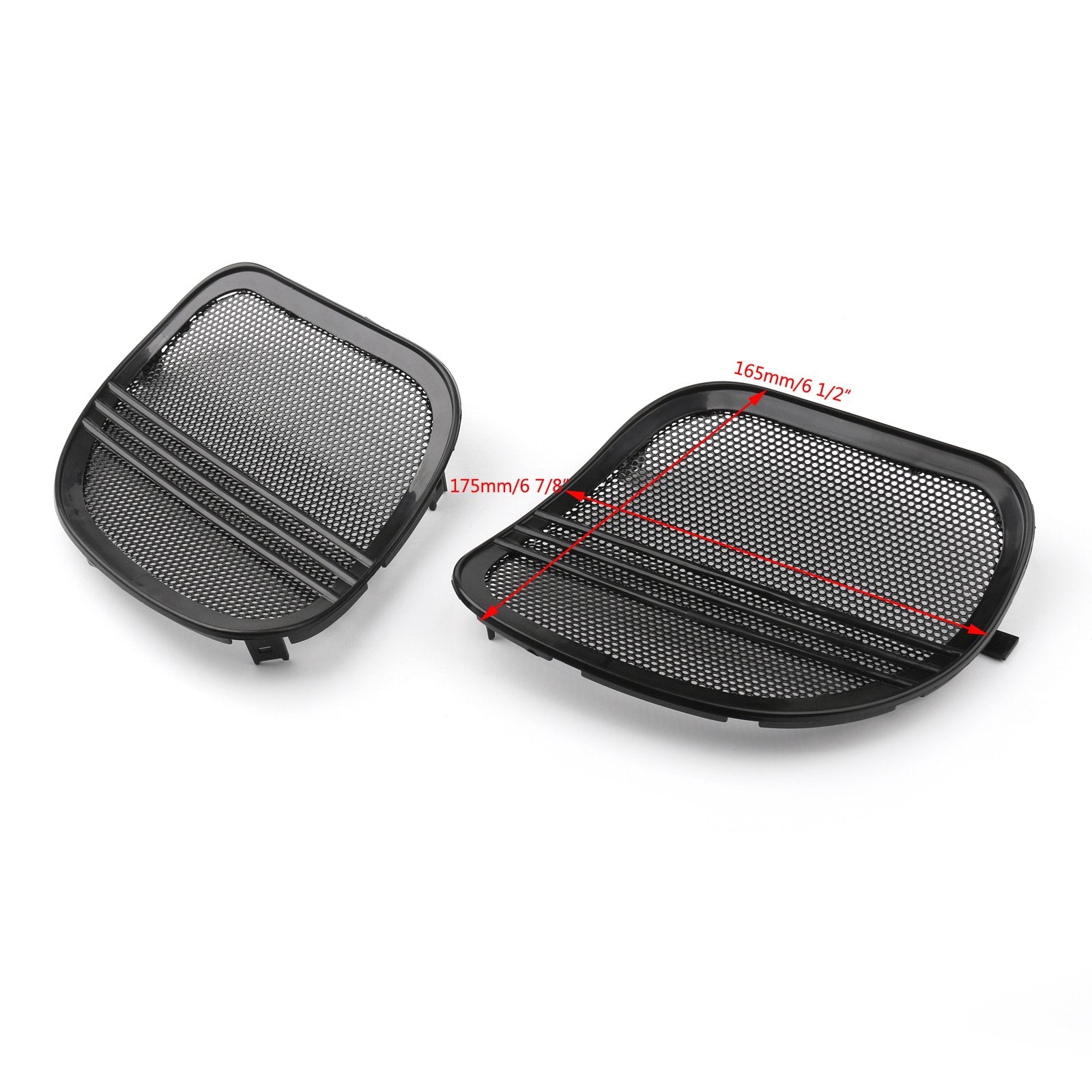 Motorcycle Tri-Line Speaker Cover Grills For Harley Road Glide FLTRX 2015-18
