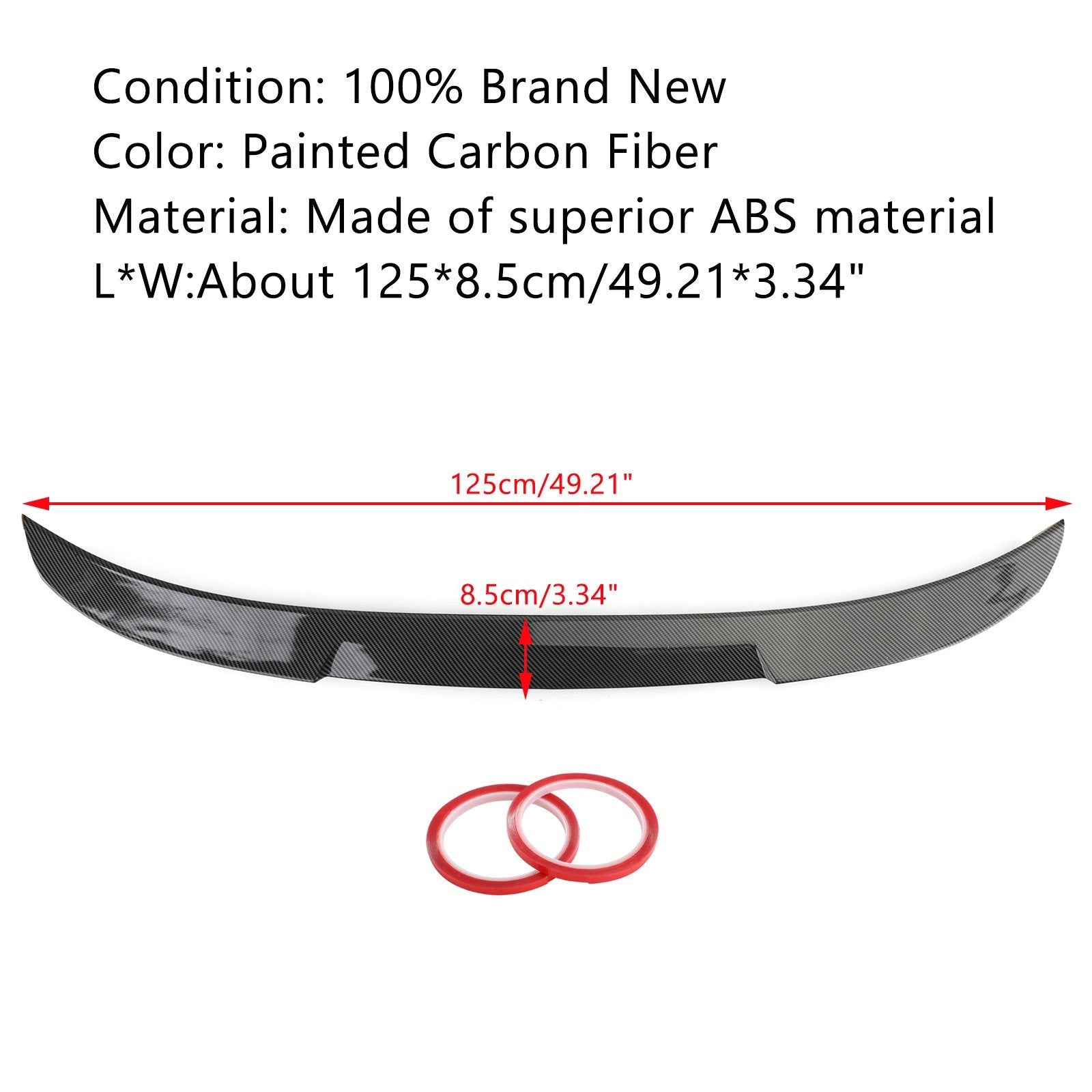 Heckspoilerflügel M4 Typ Passend für BMW F30 3er 12-18 Carbon Style