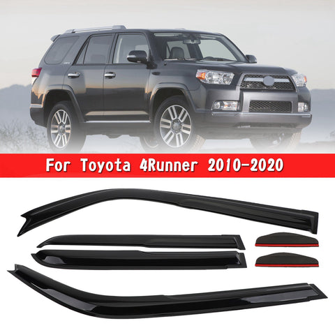 Car Window Sun Rain Guard Visors Kit 6PCS For Toyota 4Runner 2010-2020 Generic