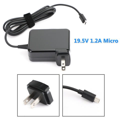 19.5V 1.2A AC Power Supply charger For Dell Venue 11 Pro 24NM130 077GR6 7130 New