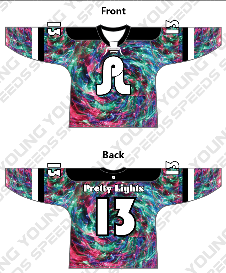 Abstract PL Sublimated Custom Laced Hockey Jersey