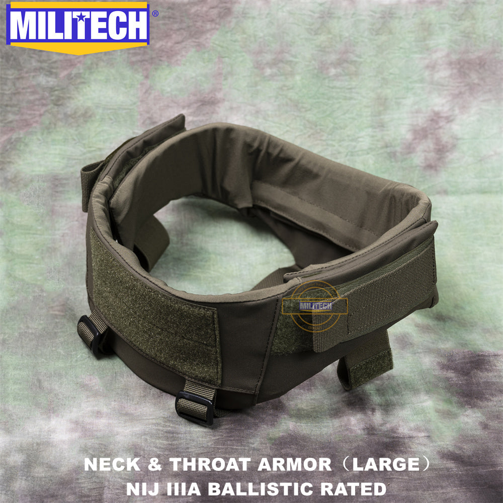 MILITECH?  NIJ IIIA 0108.01 Modular Ballistic Neck and Throat Protector (Large)