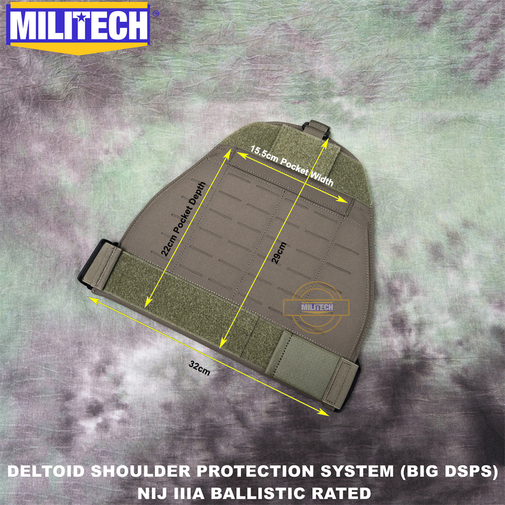 MILITECH? Shoulder Protectors With NIJ IIIA Soft Armor Inside For Plate Carriers