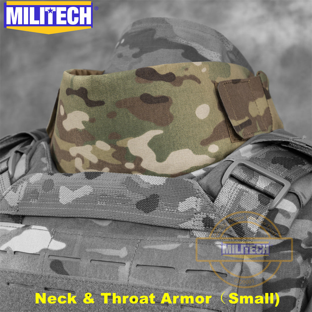 MILITECH? NIJ IIIA 0108.01 Modular Ballistic Neck and Throat Protector (Small)