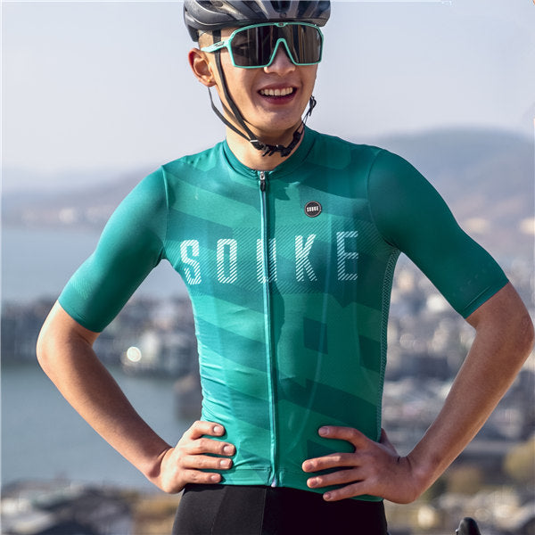 souke sports, souke cs1122, cycling jersey, 2022 bike jersey, green cycling jersey