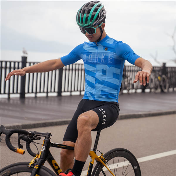 Souke Sports, Souke CS1122, camisa de ciclismo, 2022 Jersey de bicicleta, camisa azul de ciclismo