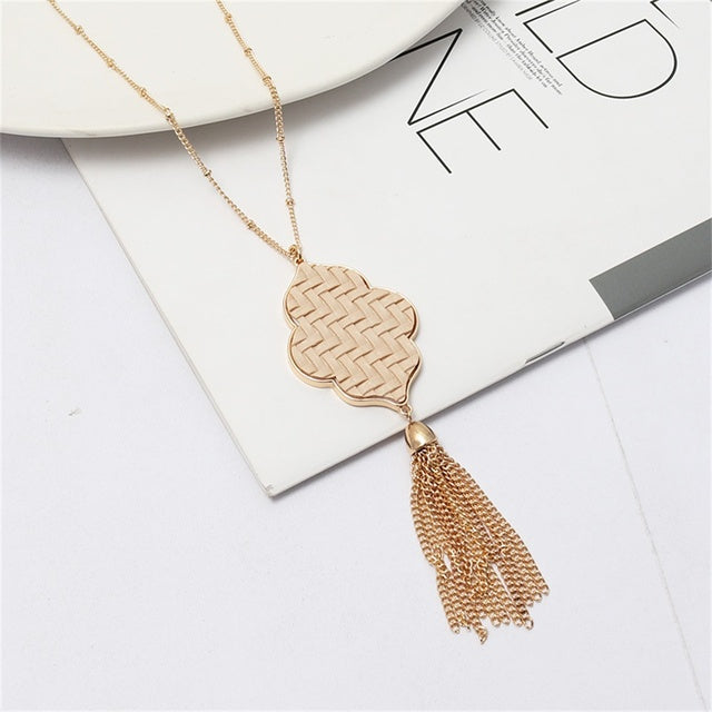 Hexagon Drop Necklace