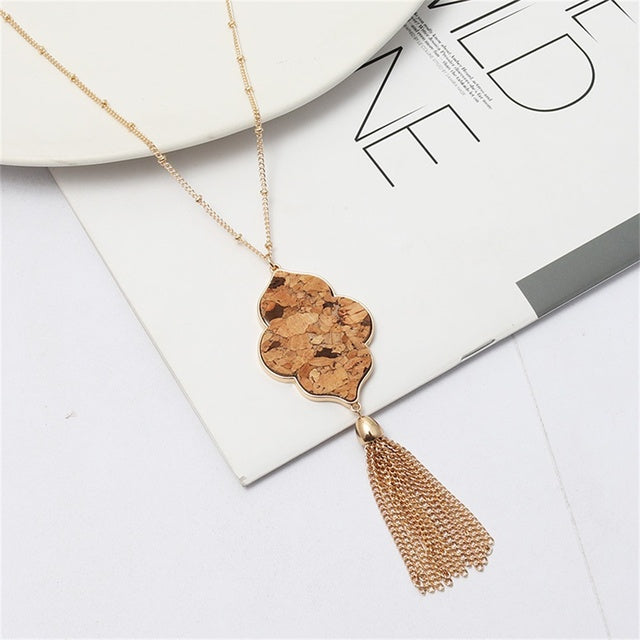 Hexagon Drop Necklace