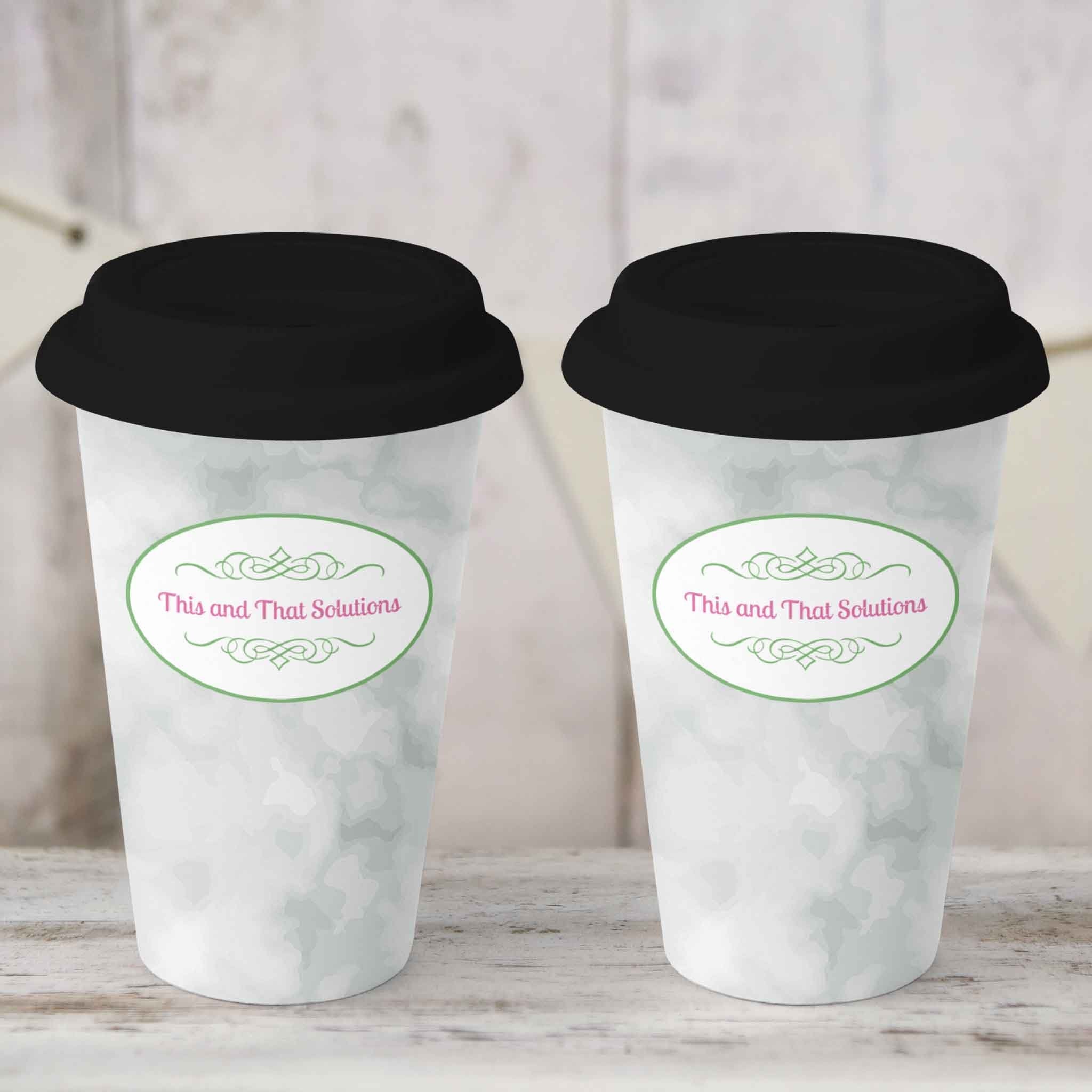 Custom Coffee Tumbler | Personalized Coffee Travel Mug | Company Logo