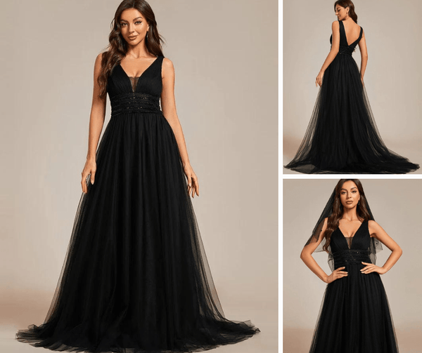 Vintage Sleeveless Lace Sheer Empire Waist A-Line Wedding Dress