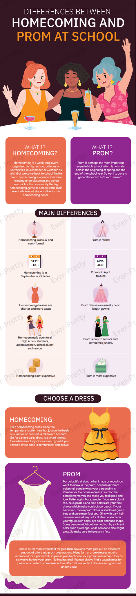 differences between prom and homecoming infographic