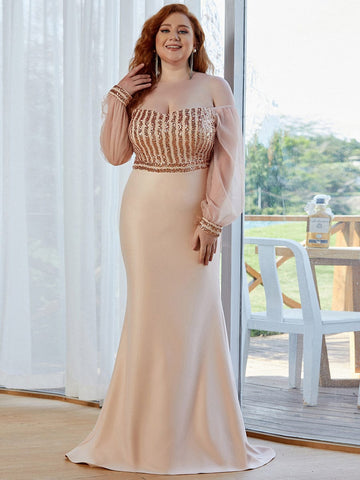 plus size gold wedding guest dresses