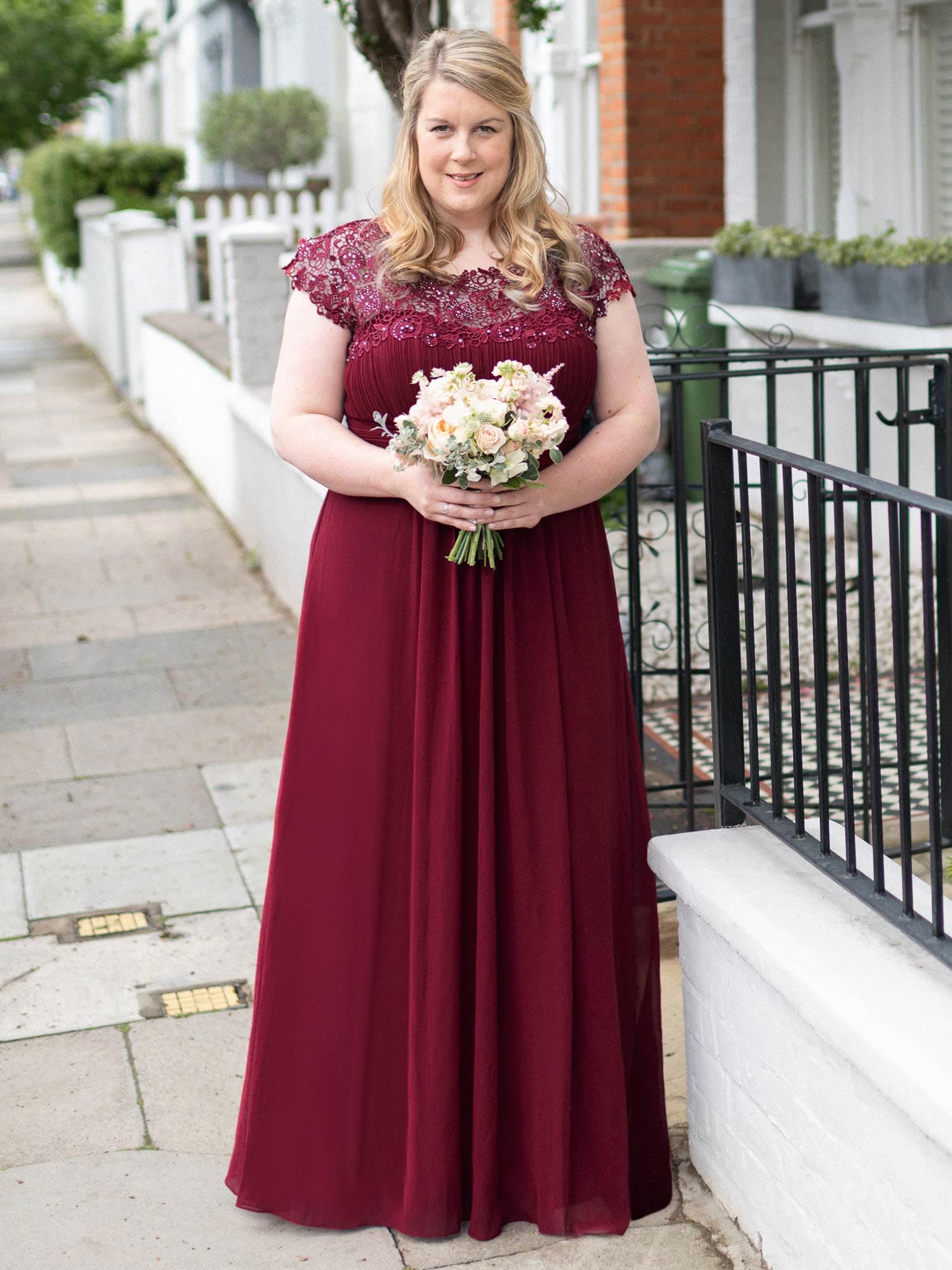 Plus Size Burgundy Bridesmaid Dresses under $100