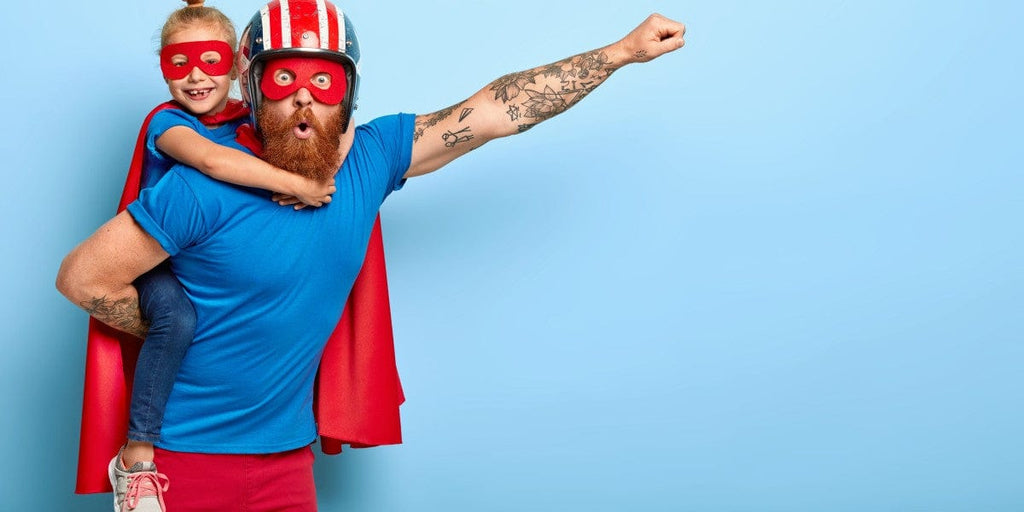 dad daughter matching outfits:Superman outfits