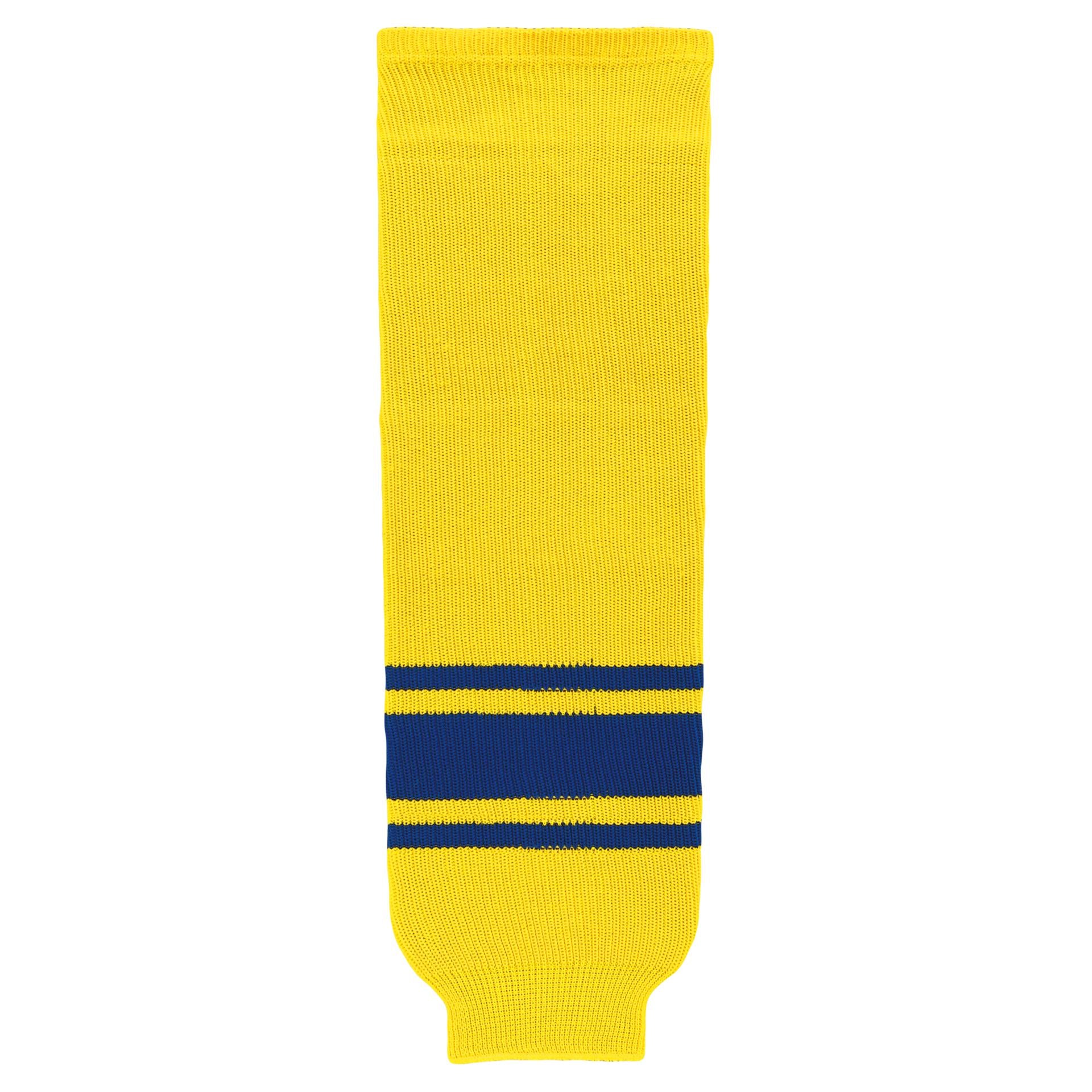 HS630-257 Maize/Royal Hockey Socks (Pair)