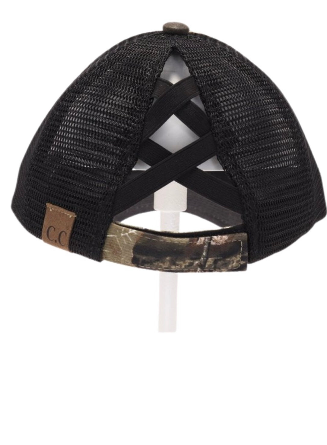 C.C. Mossy Oak High Pony Camouflage Ball Cap