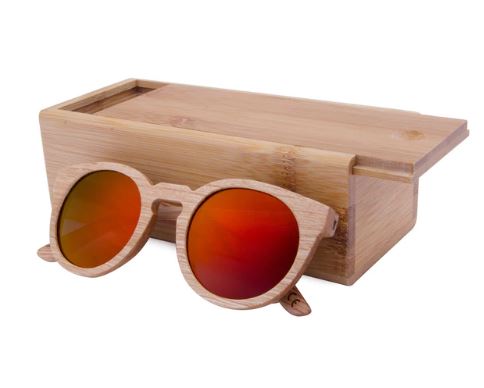 2022 NEW Round Bamboo Wood Sunglasses Polarized UV400 - BB267