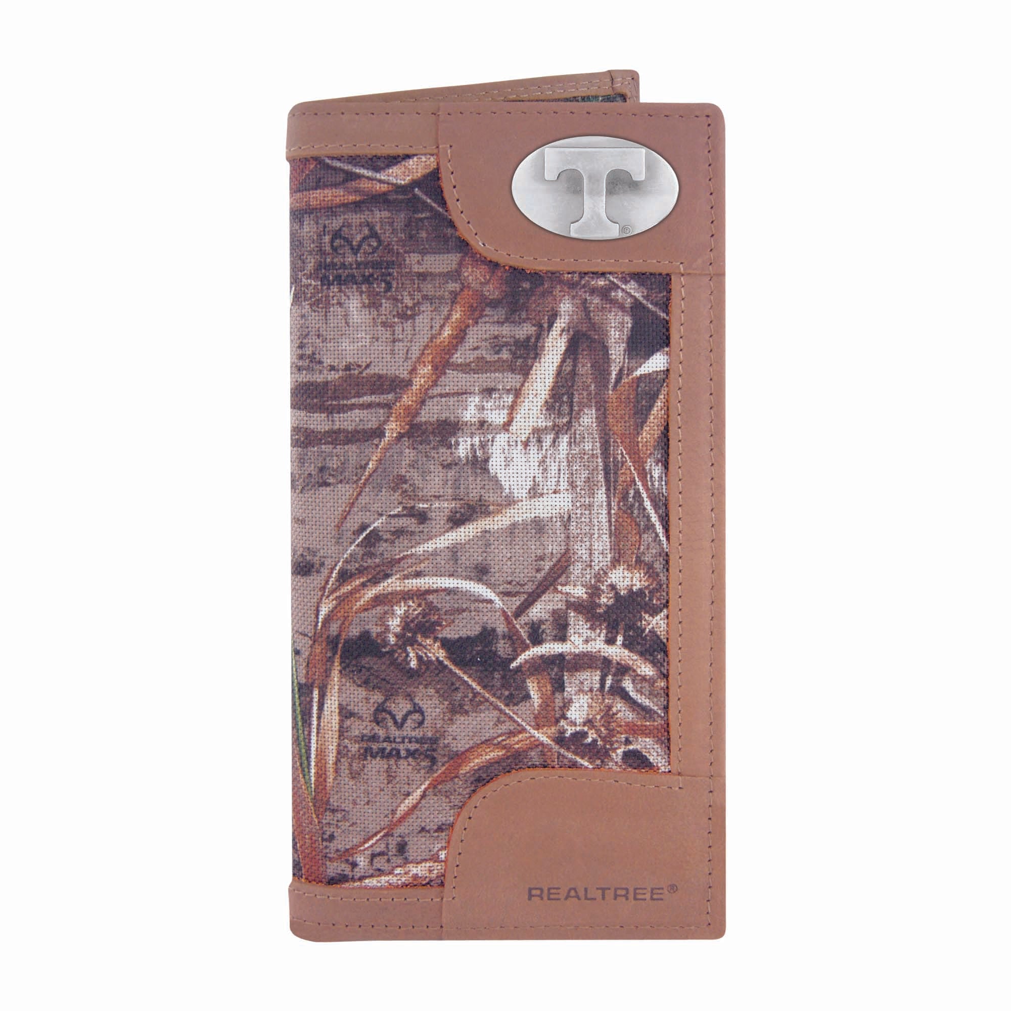 Tennessee Volunteers Realtree Max-5 Camo & Leather Roper Wallet w/ Concho - NCAA