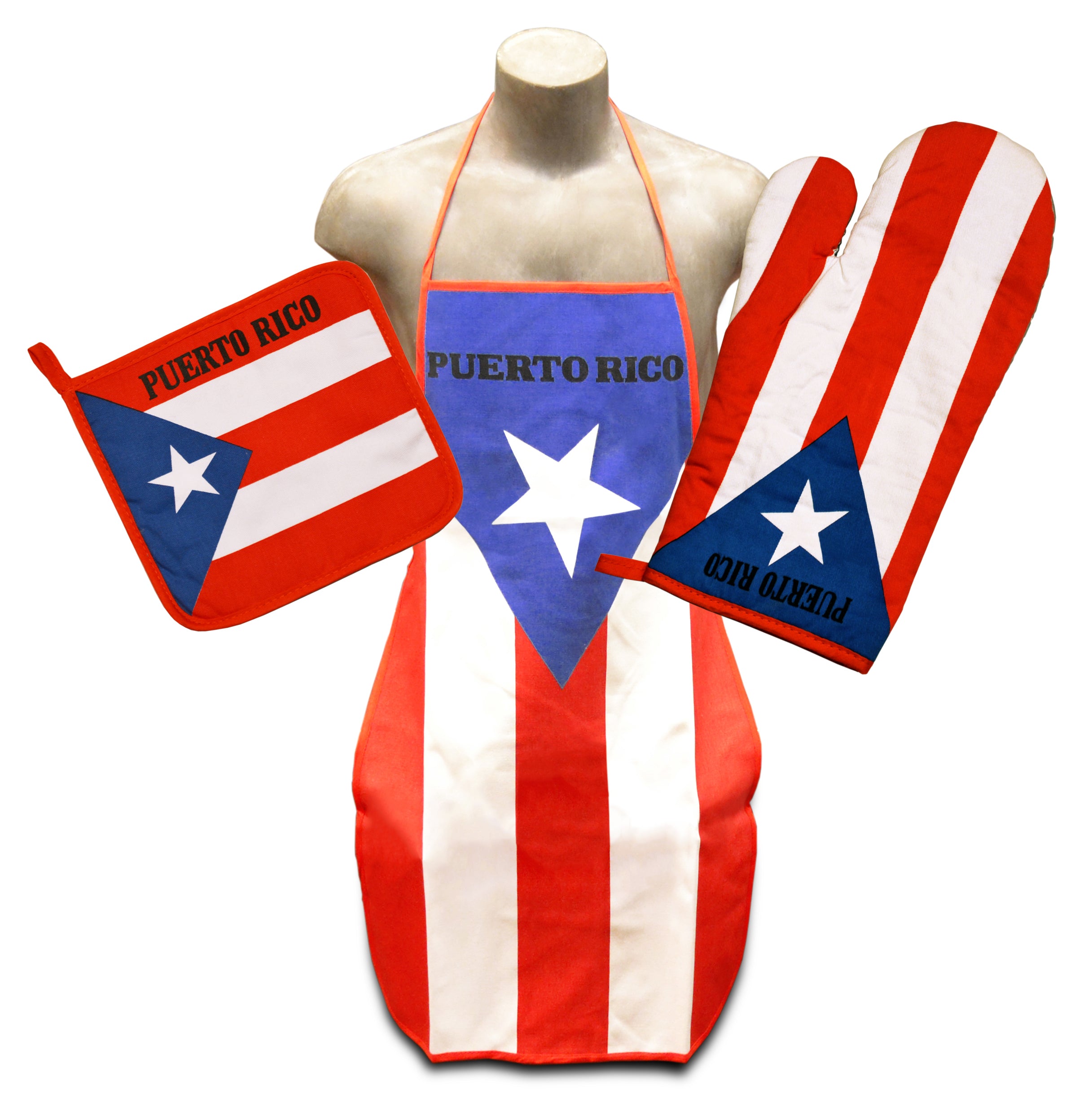 Puerto Rico Flag Kitchen & BBQ Set