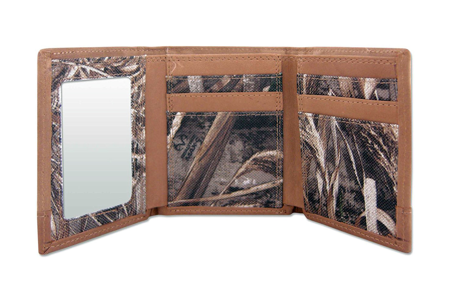 Tennessee Volunteers Trifold Realtree Max-5 Camo & Leather Wallet - NCAA