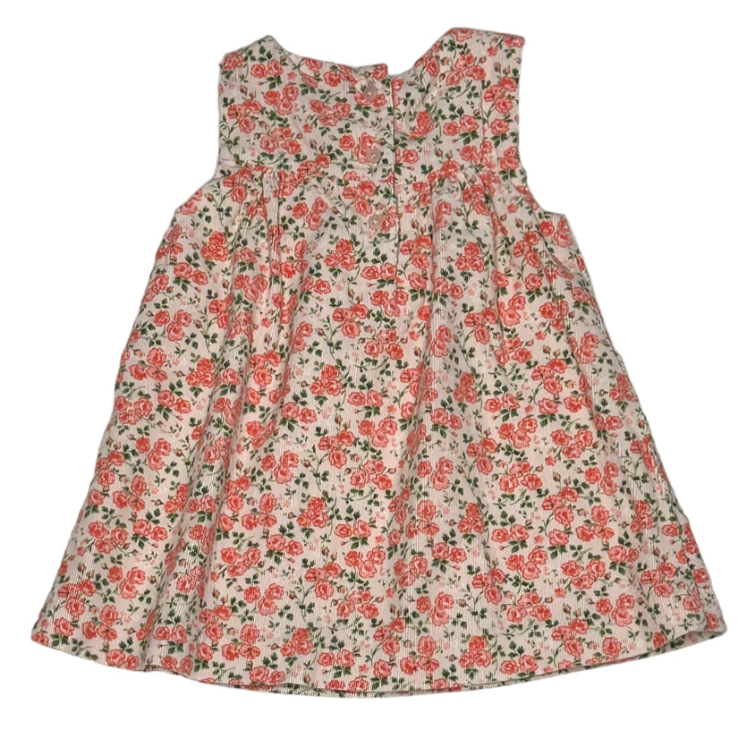 Corduroy Floral Tank Dress