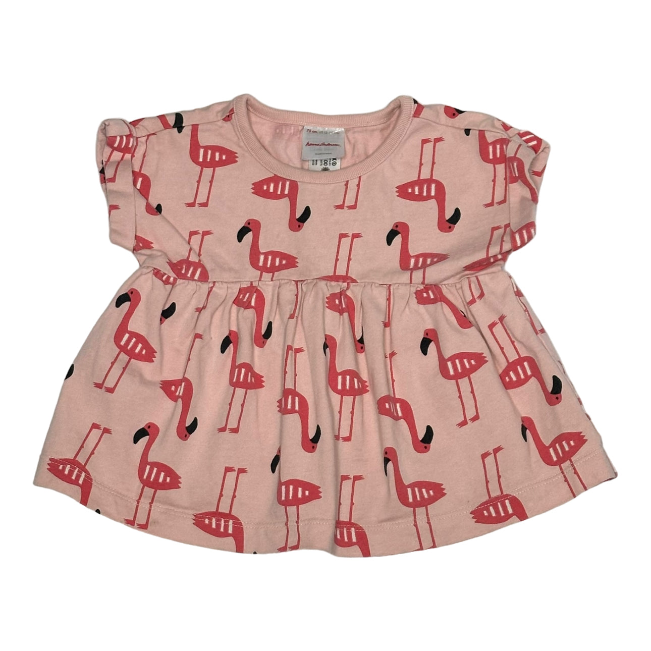 SS Flamingo Print Knit Dress