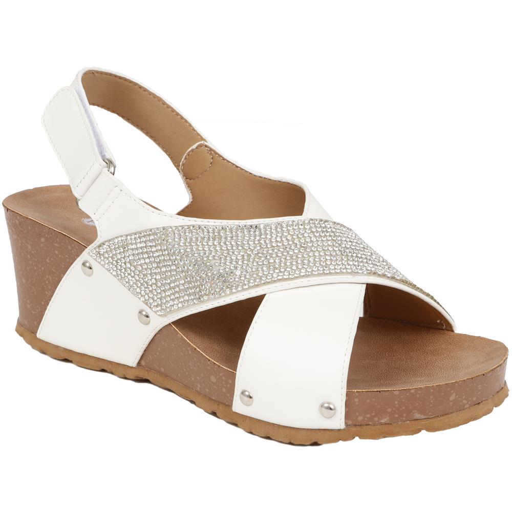 Wide Fit Wedge Sandals - BELBAIZH29028 / 315 399