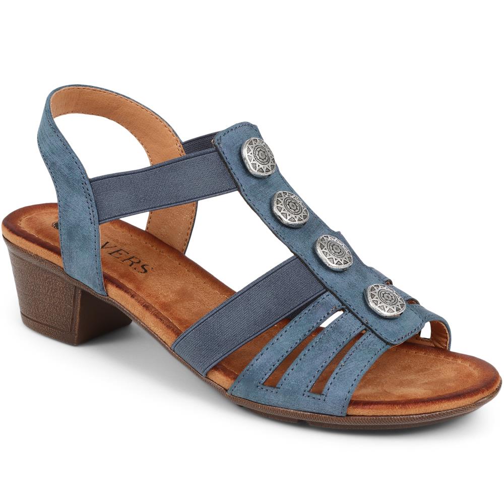 Slip-On Heeled Sandals  - WOIL39027 / 325 302