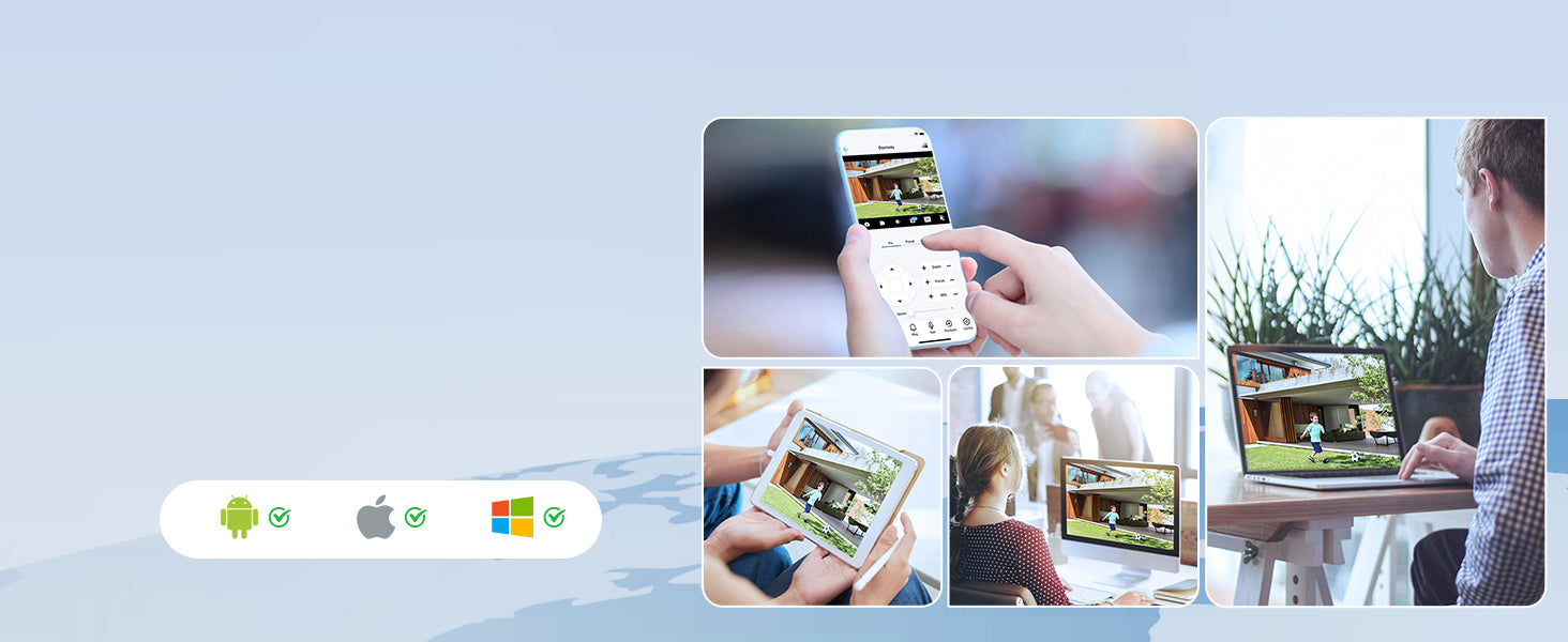 Free APP No Month Fee - Jennov security camera sets