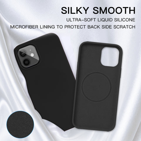 liquid slicone magsafe case black 01