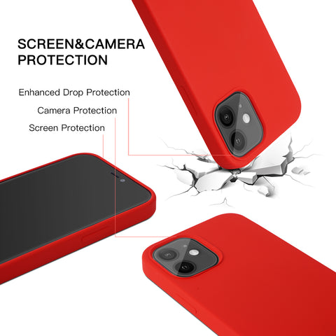 liquid slicone magsafe case red 02