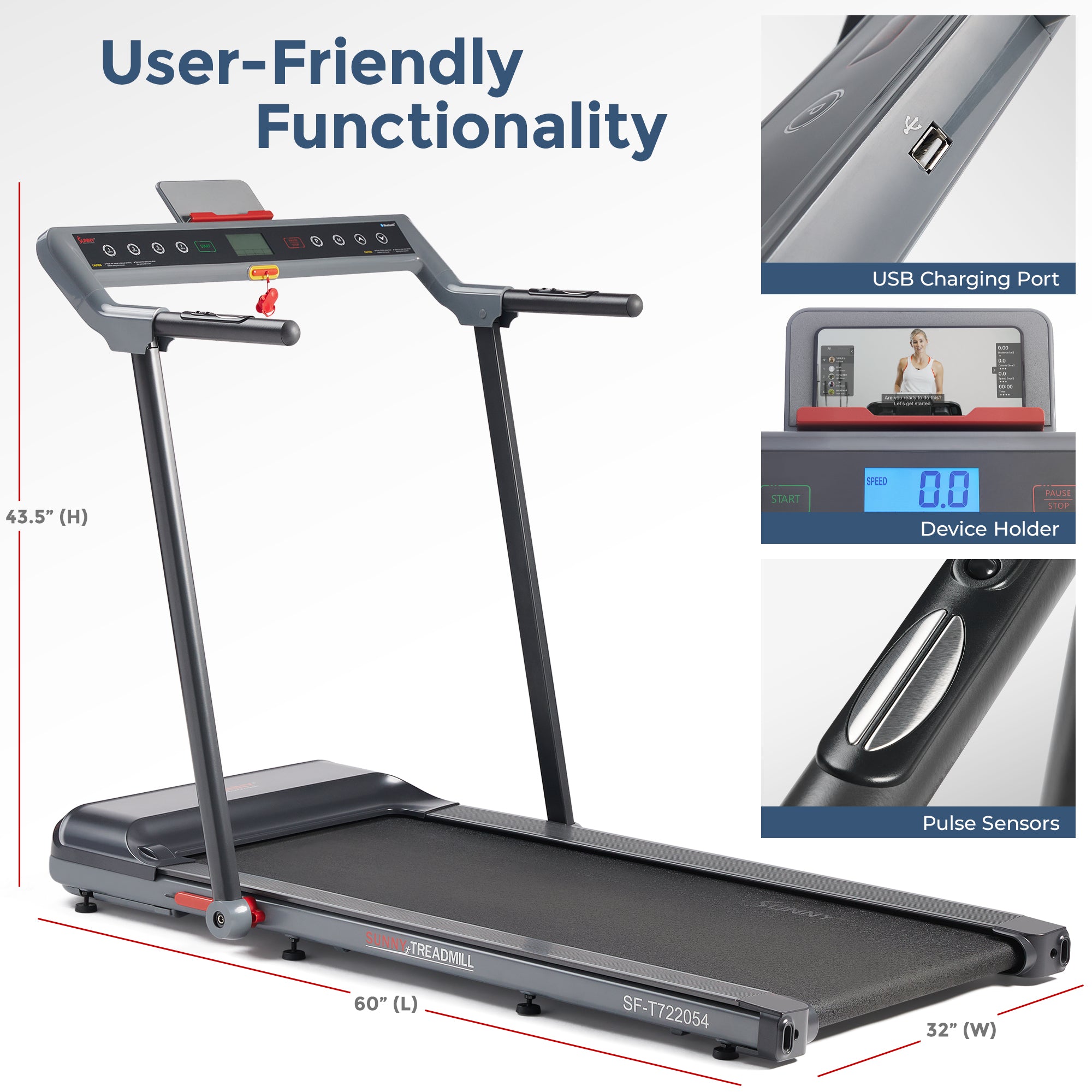 Pegasus Connected Folding Treadmill