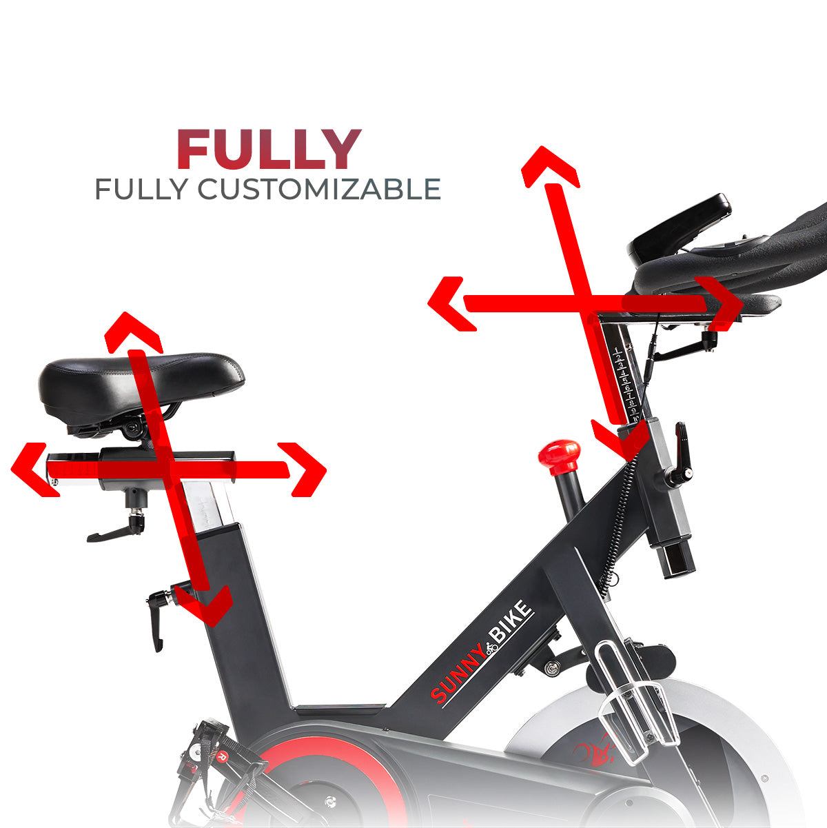 Premium Indoor Cycling Smart Stationary Bike with Exclusive SunnyFit? App Enhanced Bluetooth Connectivity