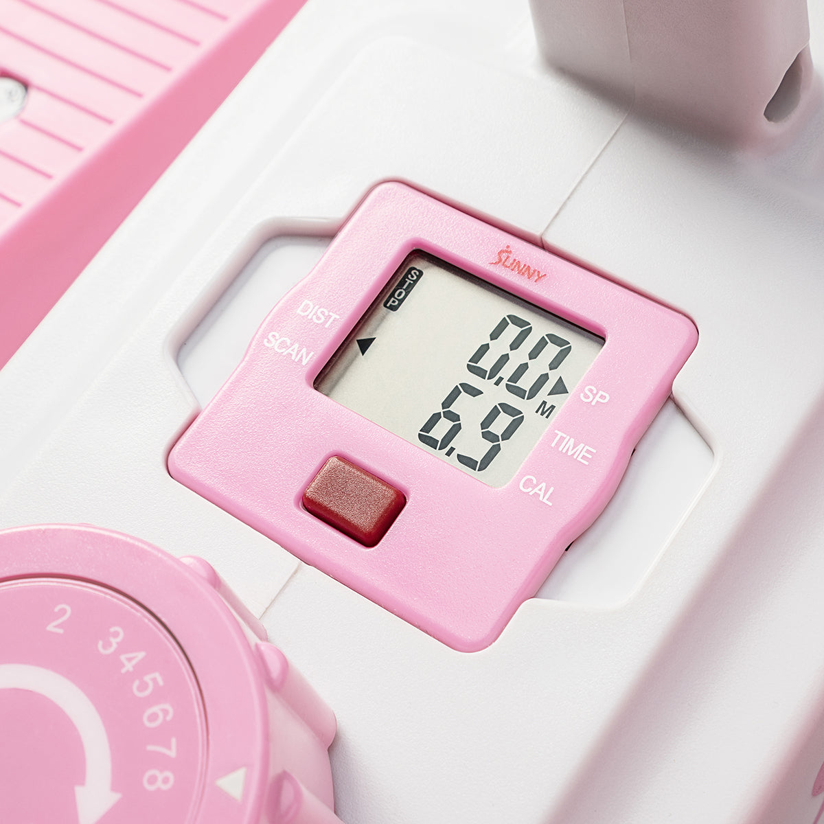 Pink Under Desk Exercise Elliptical Machine