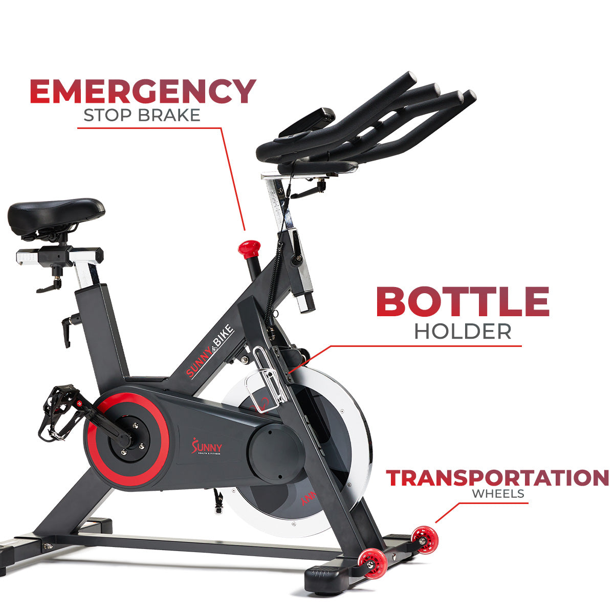 Premium Indoor Cycling Smart Stationary Bike with Exclusive SunnyFit? App Enhanced Bluetooth Connectivity