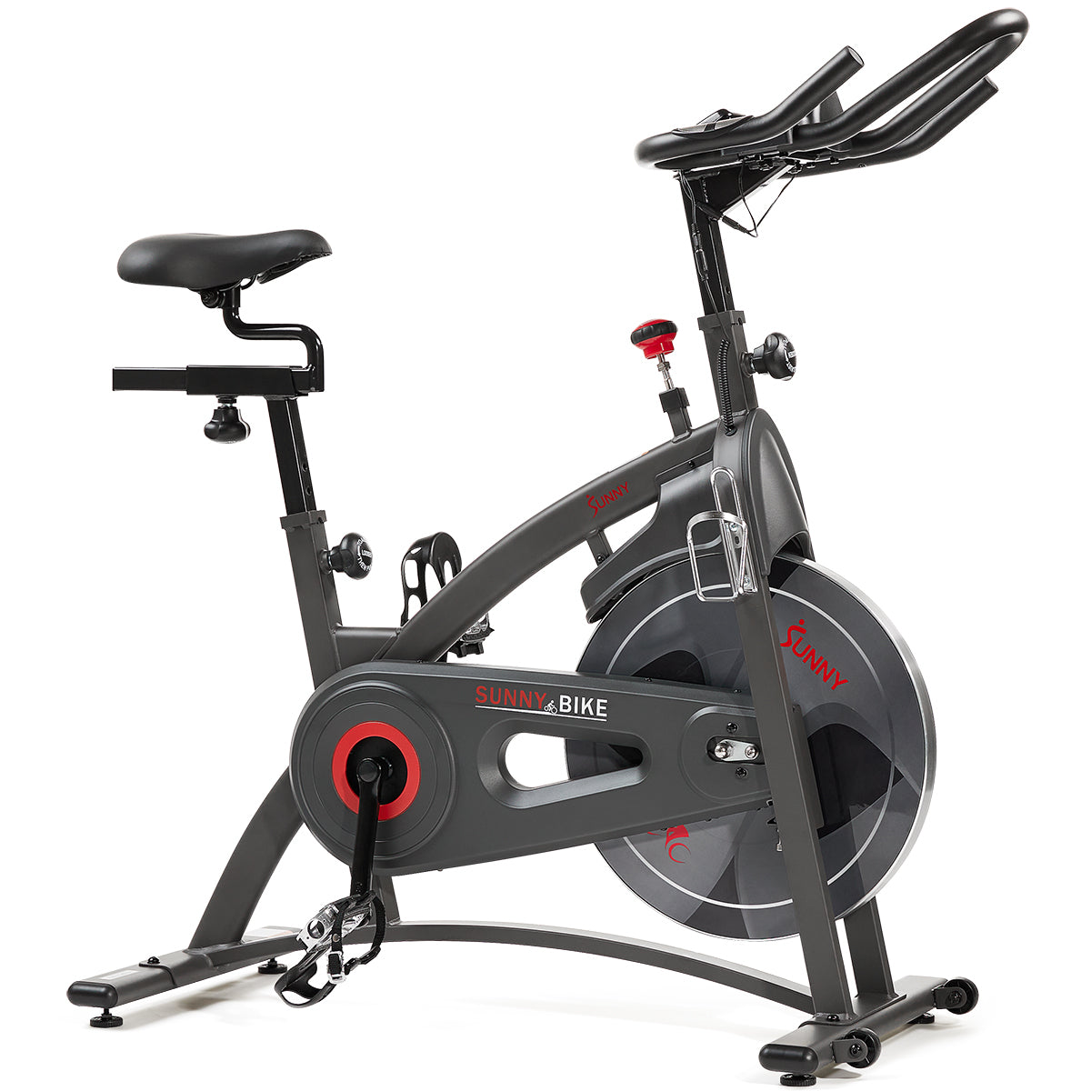 Premium Magnetic Resistance Smart Indoor Cycling Bike with Quiet Belt Drive and Exclusive SunnyFit? App Enhanced Bluetooth Connectivity