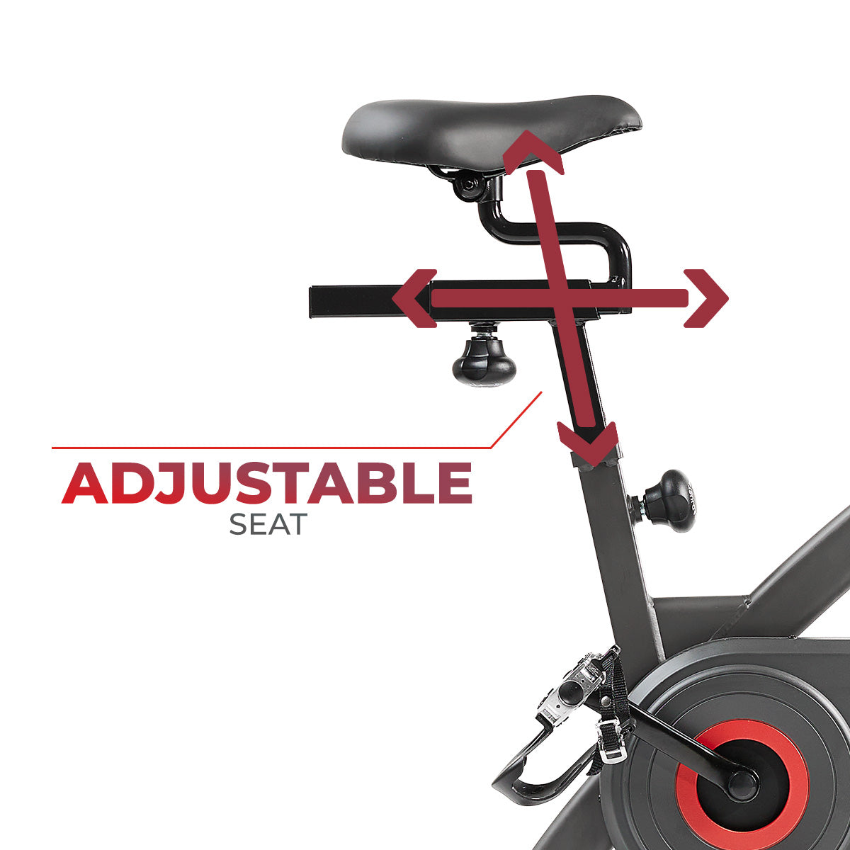 Premium Magnetic Resistance Smart Indoor Cycling Bike with Quiet Belt Drive and Exclusive SunnyFit? App Enhanced Bluetooth Connectivity