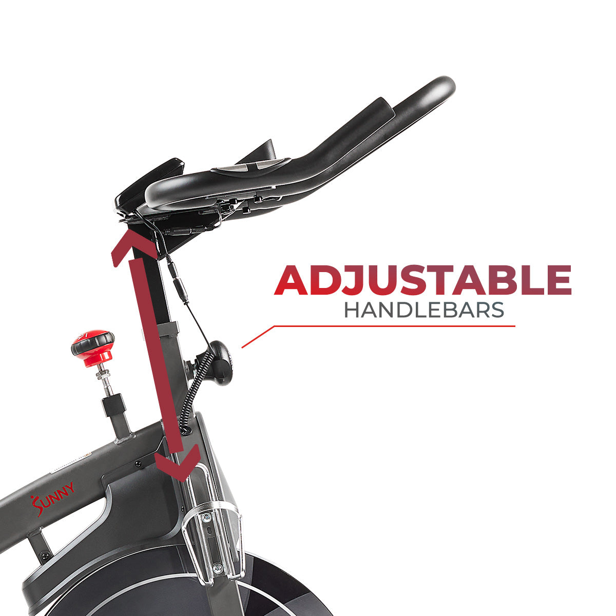 Premium Magnetic Resistance Smart Indoor Cycling Bike with Quiet Belt Drive and Exclusive SunnyFit? App Enhanced Bluetooth Connectivity