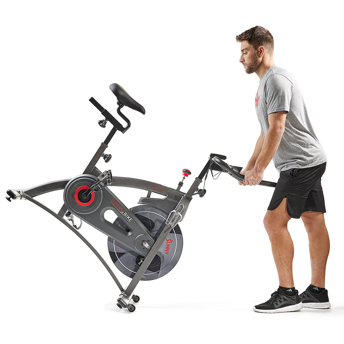 Premium Magnetic Resistance Smart Indoor Cycling Bike with Quiet Belt Drive and Exclusive SunnyFit? App Enhanced Bluetooth Connectivity